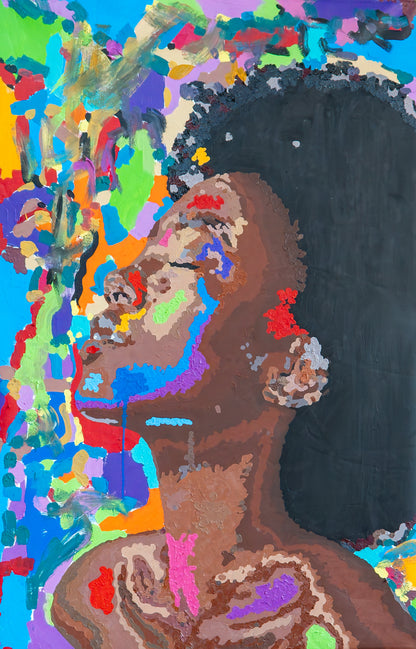 Mosadi wa Afro (Woman with afro)