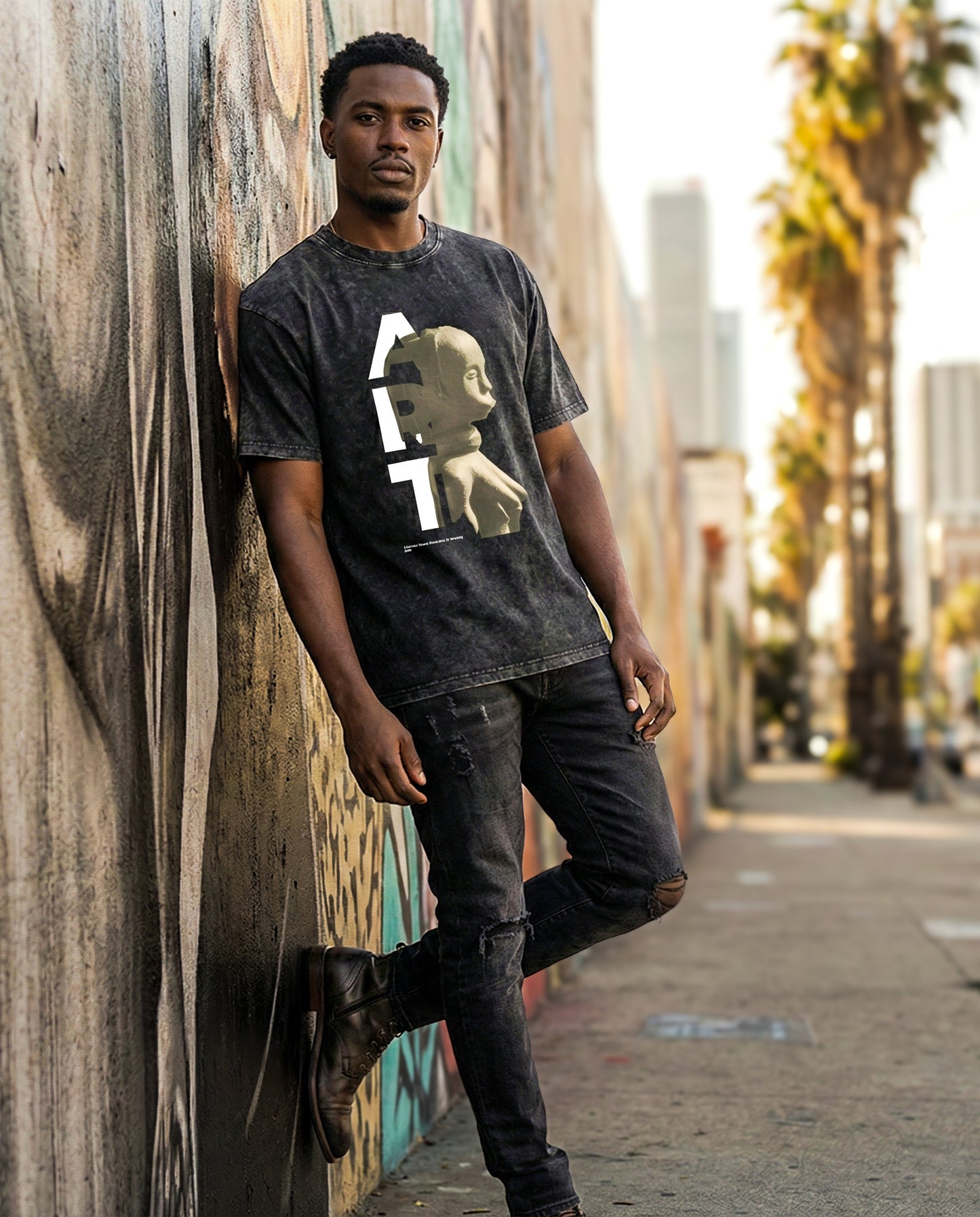 ART Acid Wash Oversize T-Shirt